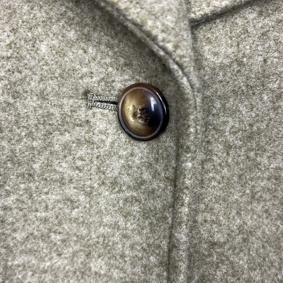 Old Navy Womens Jacket XS Satin Moss Boxy Sherpa Collar Brushed Button Up New - Picture 4 of 14